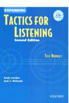 Expanding tactics for listening   test booklet