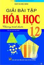 Ebook giải bài tập hoá học 12, ngô thị diệu minh