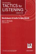Tactics for listening 3rd developing work book