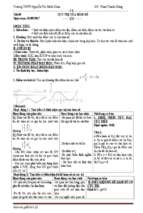 Giáo án 3 cột giải tích 12 từ tiết 5 đến tiết 17 năm học 2017   2018