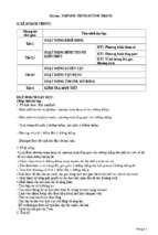 Kế hoạch bài học phương trình đường thẳng