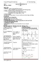 Giáo án 3 cột giải tích 12 tiết 13 khảo sát hàm số trùng phuong