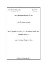 Hoạt động giám sát của hđnd tỉnh bình thuận