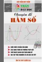 Chuyên đề hàm số – bùi trần duy tuấn