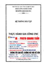 Hệ thống bài tập thực hành gia công cnc
