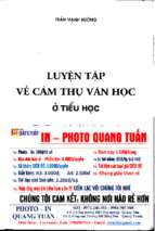 Luyện tập về cảm thụ văn học ở tiểu học