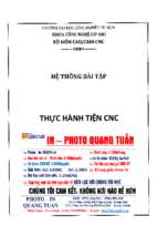 Hệ thống bài tập thực hành tiện cnc