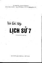 Vở bài tập lịch sử lớp 7