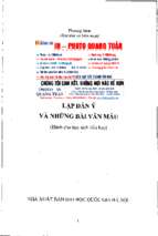 Lập dàn ý và những bài văn mẫu