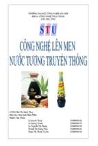 Công nghệ lên men nước tương truyền thống