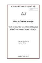 Skkn một số biện pháp nhằm thu hút bạn đọc đến với thư viện ở trường tiểu học