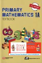 Singapore primary mathematics 1a textbook