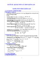 Chuyên đề vuông góc trong không gian