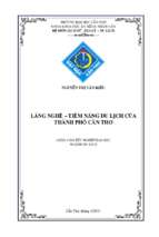 Làng nghề – tiềm năng du lịch của thành phố cần thơ