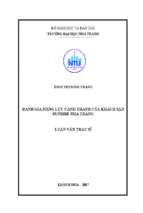 đánh giá năng lực cạnh tranh của khách sạn sunrise nha trang