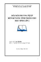 Skkn rèn kĩ năng tính nhẩm cho hs lớp 2