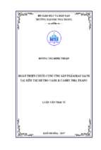 Hoàn thiện chuỗi cung ứng sản phẩm rau sạch tại siêu thị metro cash & carry nha trang