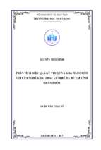 Phân tích hiệu quả kỹ thuật và khả năng sinh lợi của nghề khai thác lưới rê xa bờ tại tỉnh khánh hòa