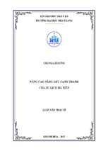 Nâng cao năng lực cạnh tranh của du lịch hà tiên