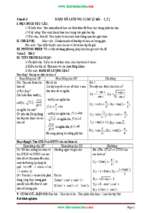 Giáo án tự chọn môn toán lớp 11 cả năm