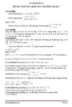 30 đề thi chọn học sinh giỏi toán lớp 11 có đáp án