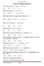 90 câu trắc nghiệm đạo hàm của hàm số có đáp án