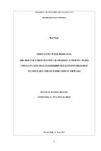 Innovative work behavior the role of participative leadership, external work contacts and self leadership skills in information technology service industry in vietnam