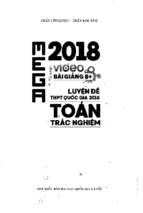 MEGA LUYỆN ĐỀ THPT QUỐC GIA 2018 TOÁN  (TÍCH HỢP VIDEO BÀI GIẢNG)