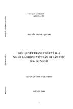 Giải quyết tranh chấp về đưa người việt nam đi làm việc ở nước ngoài