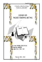 Giáo án nghề trồng rừng 3 cột cả năm