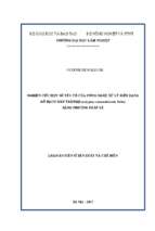 Nghiên cứu một số yếu tố công nghệ xử lý biến dạng gỗ bạch đàn   trắng (Eucalyptus camandulensis Dehn) bằng phương pháp xẻ