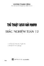 [toanmath.com]   thủ thuật casio giải nhanh trắc nghiệm toán 12   vương thanh bình