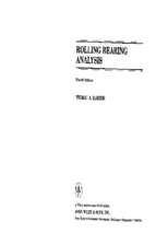 Rolling bearing analysis