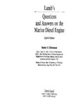 Questions and answers on the marine diesel engine