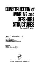 Construcyion of marine and offshore structures