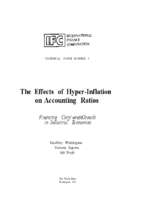 The effects of hyper inflation on accounting ratios