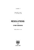 Resolutions of the 21st assembly