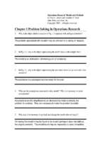 Operation research models and methods