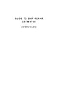 Guide to ship repair estimates