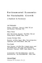 Environmetal economics for sustainable...