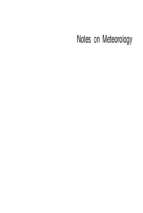 Notes on meteorology_third edition