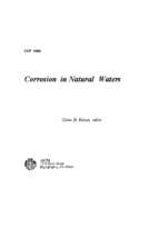 Corosion in natural waters