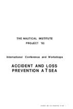Accident and los prevention ad sea