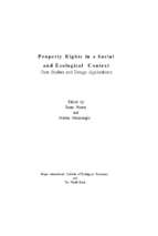 Propety rights in a social