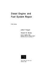 Diesel engine and fuel system repair fifth edition