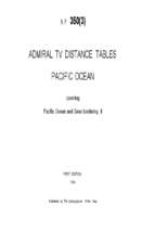 Admiralty distance tables pacific ocean volume3