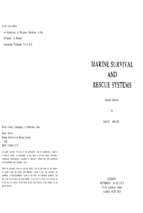 Marine survival and rescue systems