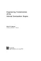 Engineering fundamentals of the internal combustion engine