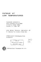 Fatigue at low temperratures