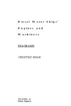 Diesel motor ship engines and machinery diagams